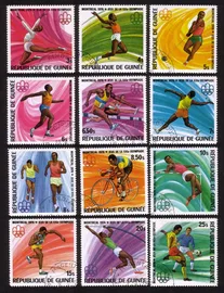 Montreal Olympic Games (1976): Long Jump, Hammer Throw, Etc. Complete Set of 12