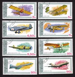 Aviation Retrospect: Wright's Flyer 1, Spirit of St. Louis, Etc. Cplt Set of 8