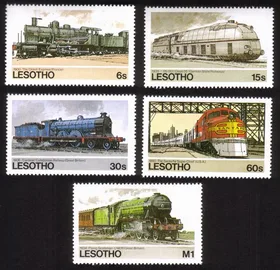 Trains: Orient Express, Santa Fe Super Chief, Flying Scotsman... Cplt Set of 5