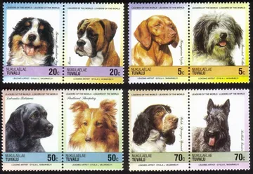 Dogs: Collie, Sheepdog, Labrador, Terrier, Boxer,Sheepdog, Etc. Cplt Set of 8